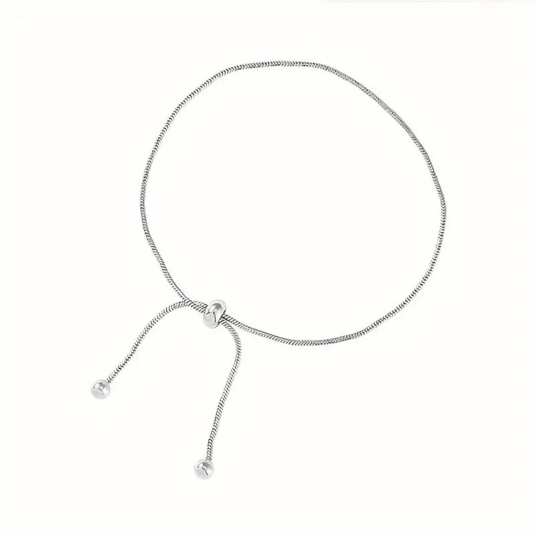 Dainty Silver Knot Anklet Bracelet - Diane Jewelry