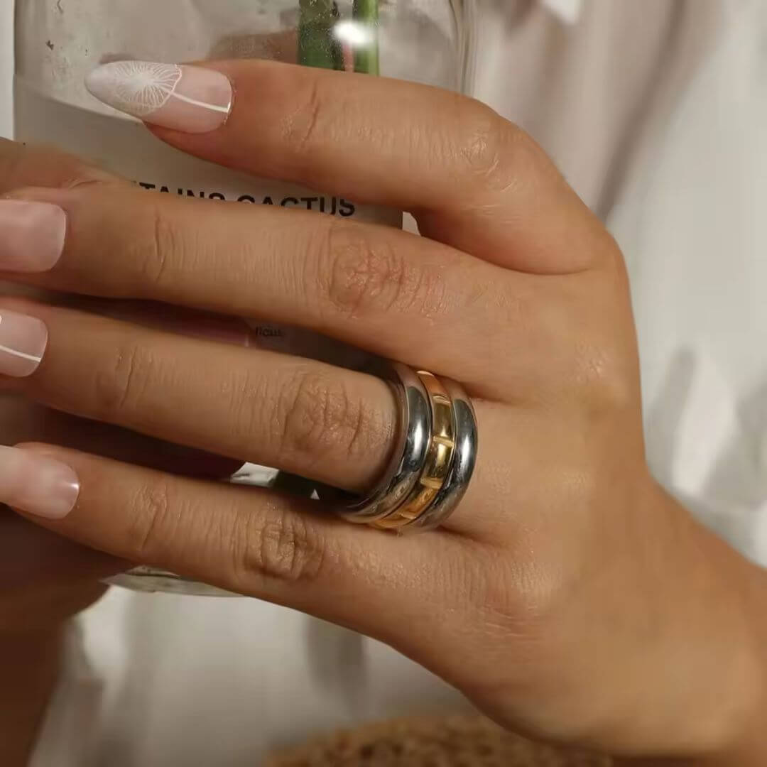 Chain Link Spinner Ring - Diane Jewelry