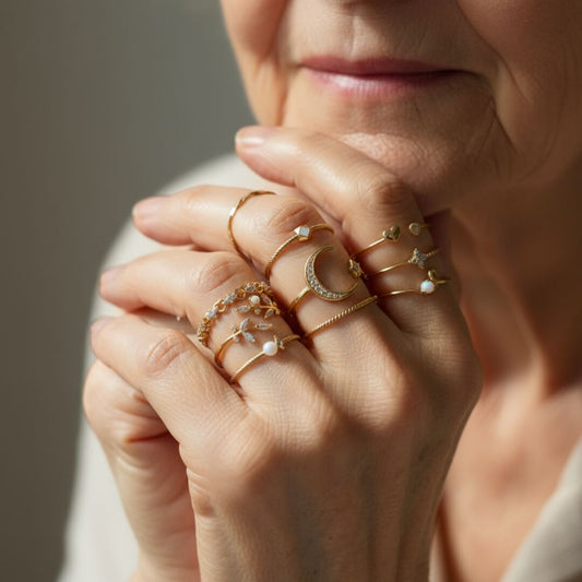 Gold Boho Stacking Ring Set Susan Rose Jewelry