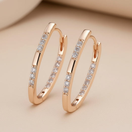 Gold Diamond Hoop Earrings Susan Rose Jewelry