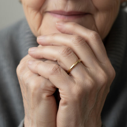 Classic Gold Polished Band Ring Susan Rose Jewelry