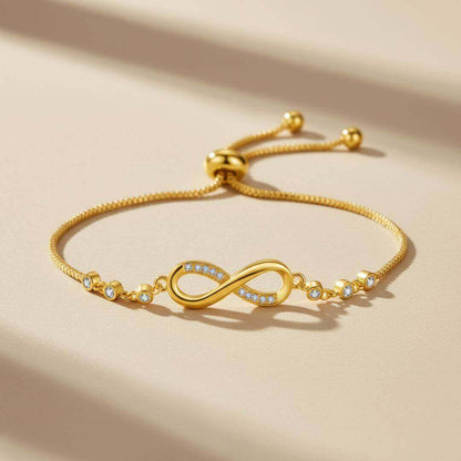 Gold Infinity Adjustable Bolo Bracelet Emma & Noah Jewelry