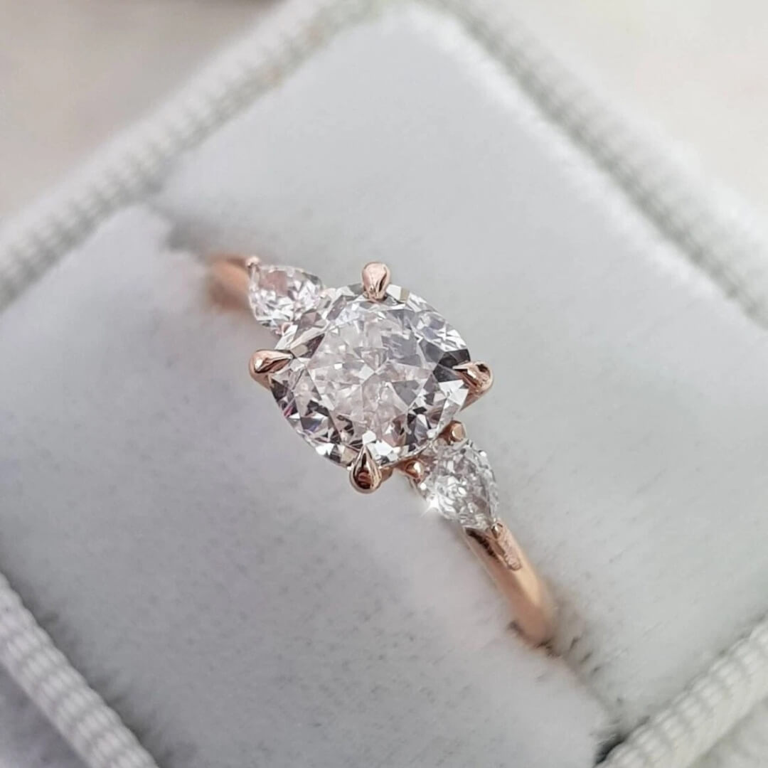 Round Brilliant Silver Ring - Diane Jewelry