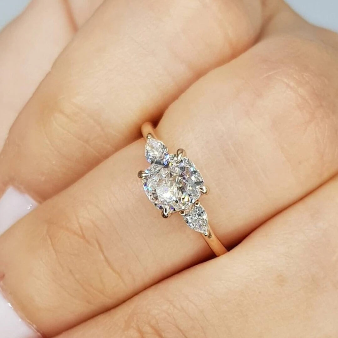 Round Brilliant Silver Ring - Diane Jewelry