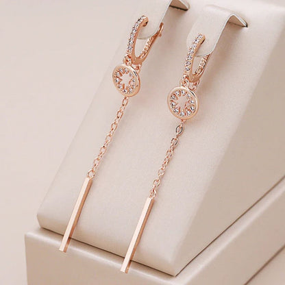 Drop Earrings with Crystal Accents - Diane Jewelry