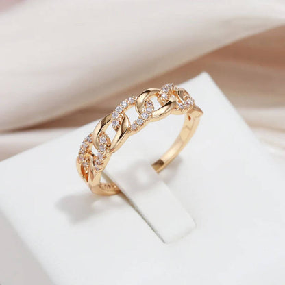 Gold Chain Link Statement Ring - Diane Jewelry