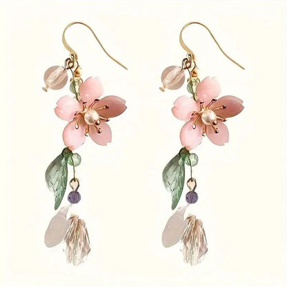 Pastel Flower Drop Earrings Women - Diane Jewelry