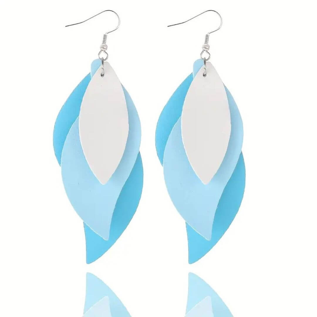 Boho Layered Leaf Earrings Women - Diane Jewelry