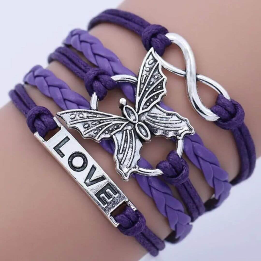 Butterfly Infinity Love Bracelet Women - Diane Jewelry