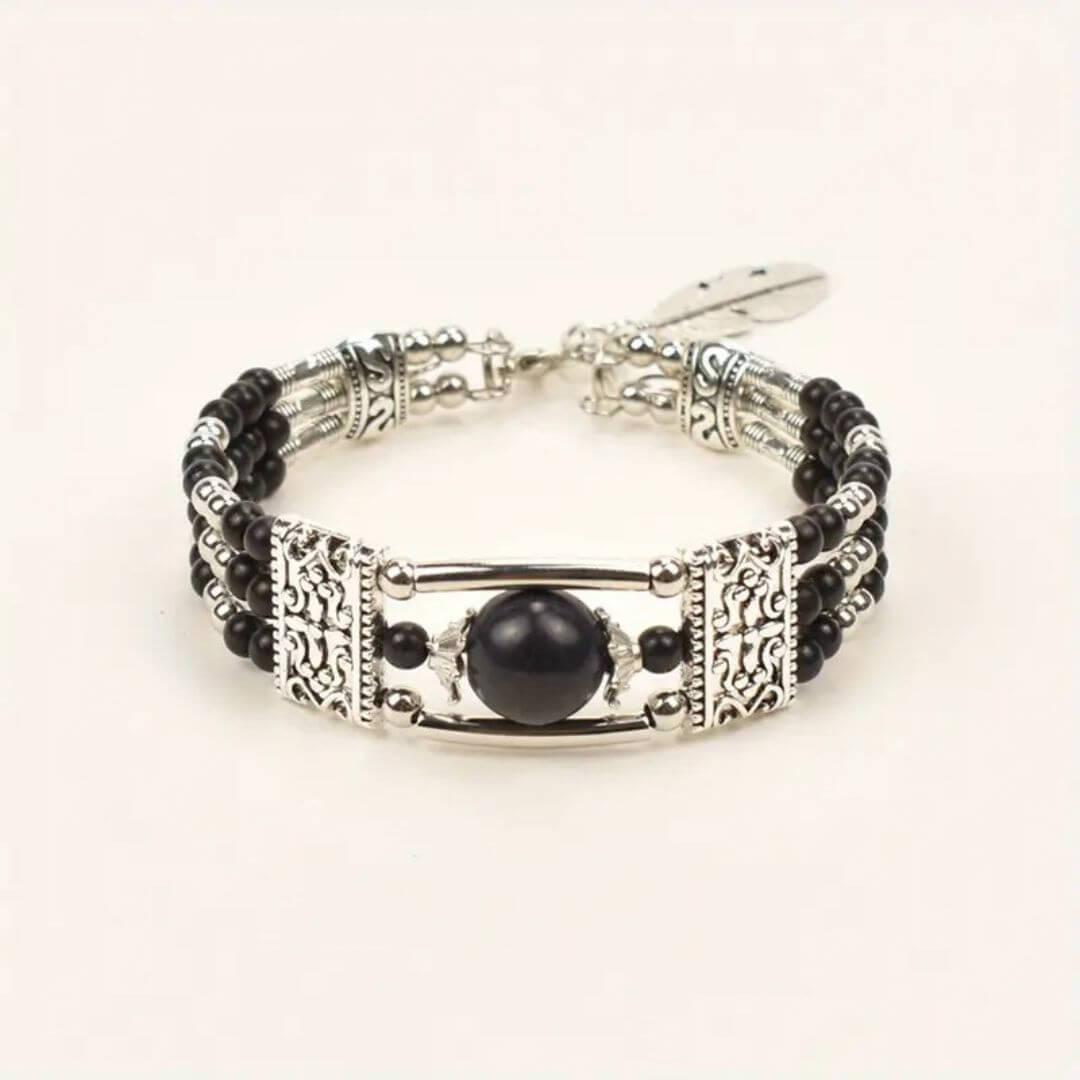 Boho Turquoise Beaded Cuff Bracelet - Diane Jewelry