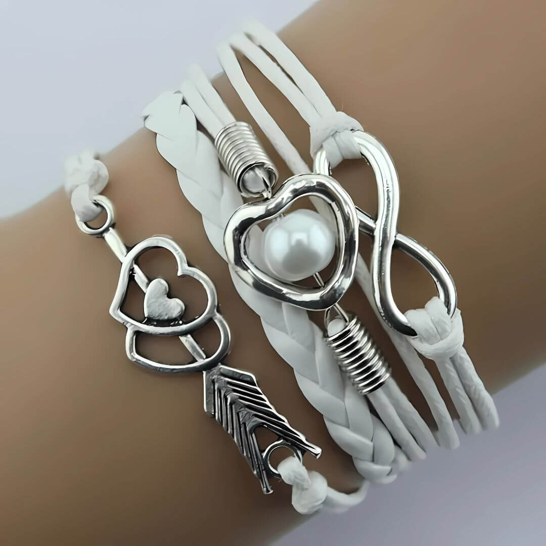 Infinity Love Charm Wrap Bracelet - Diane Jewelry