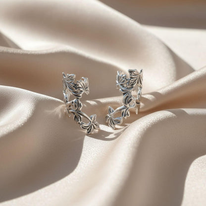 Silver Leaf Vine Ear Cuff Emma & Noah Jewelry