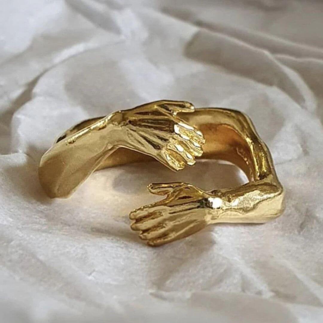 Adjustable Gold Hug Wrap Ring - Diane Jewelry