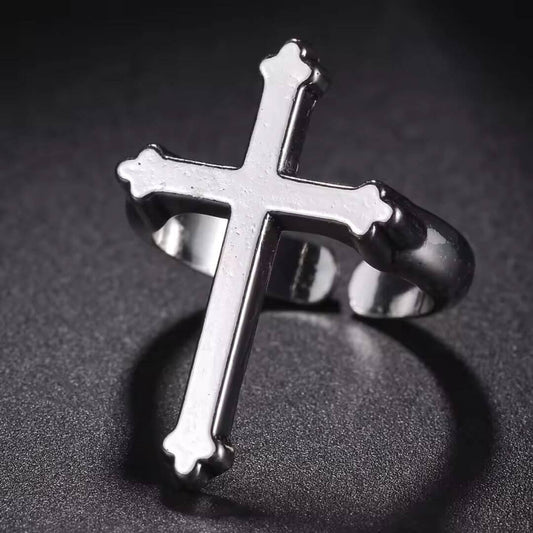 Silver Angel Wings Adjustable Ring - Diane Jewelry