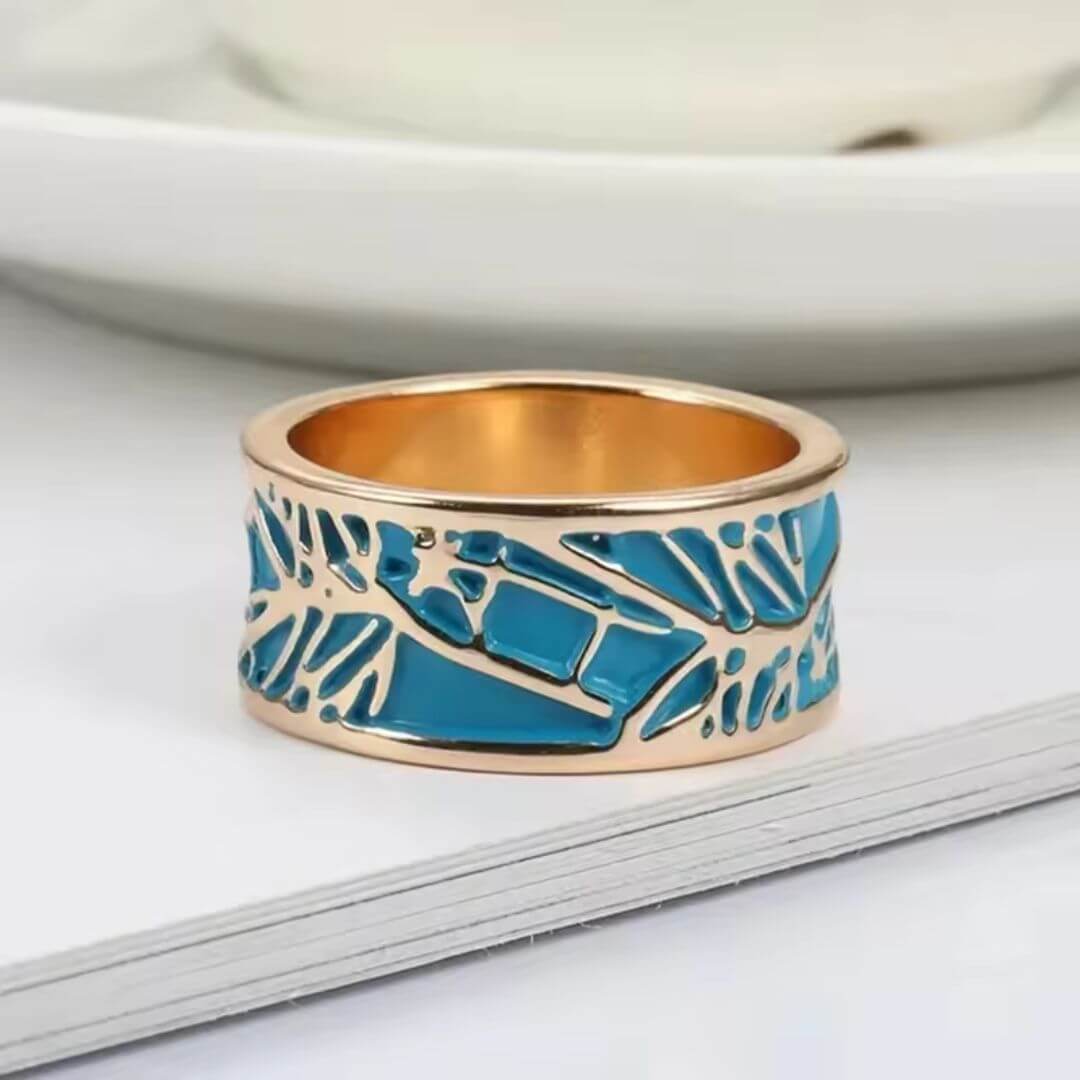 Multicolor Gemstone Mixed Metal Ring - Diane Jewelry