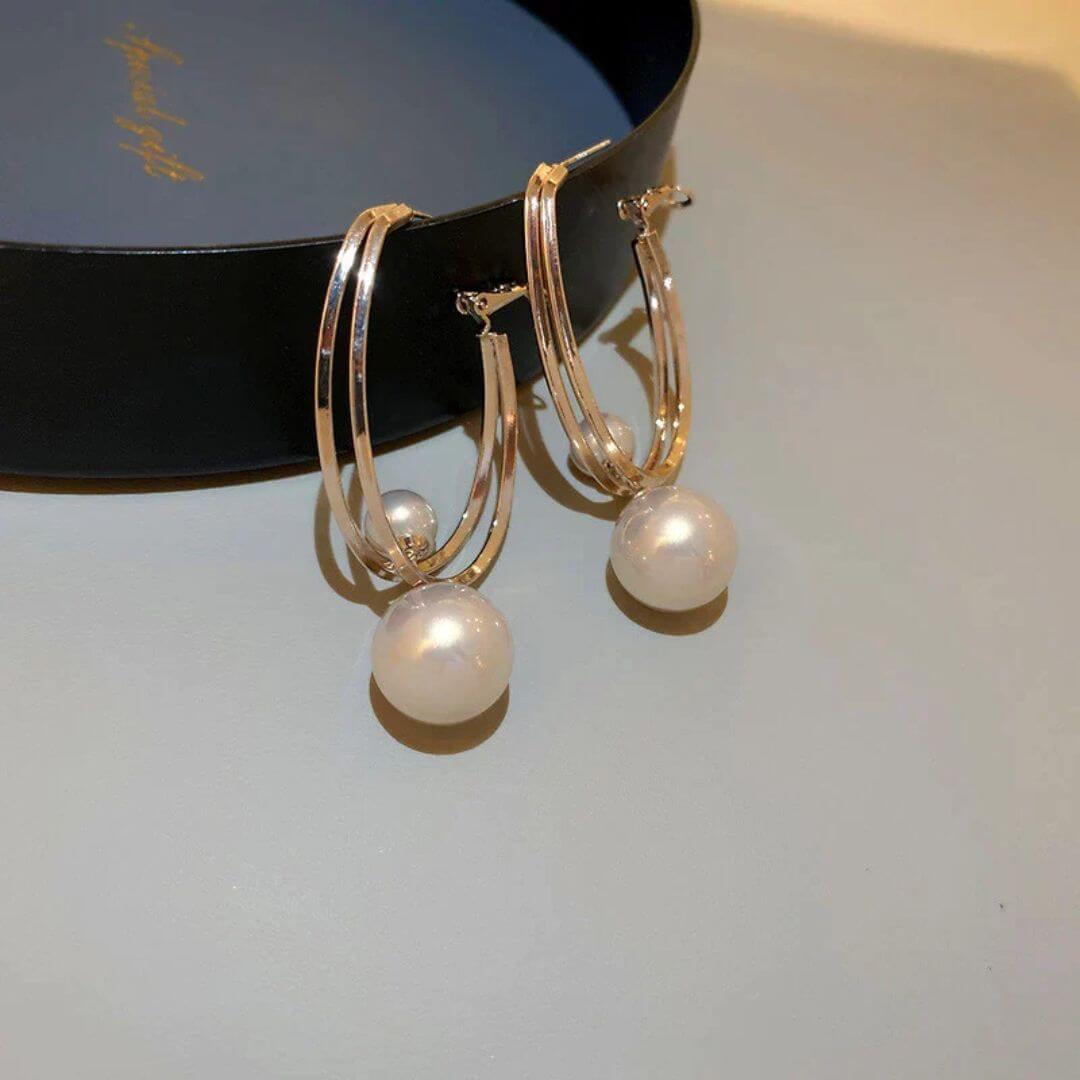 Elegant Twin Loop Earrings - Diane Jewelry