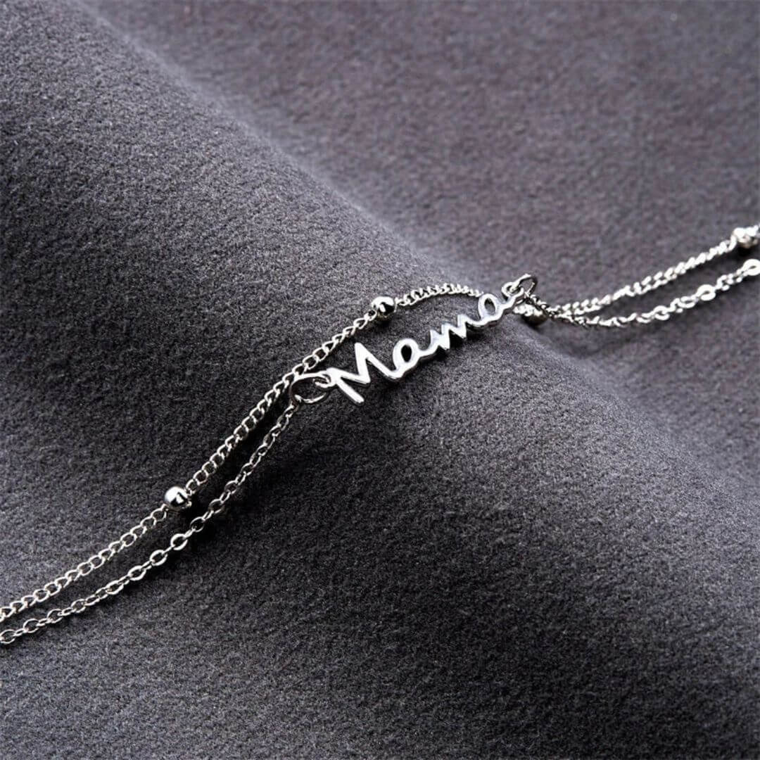 Silver Mama Chain Bracelet - Diane Jewelry