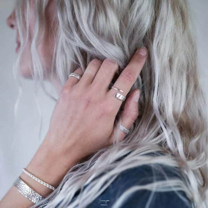 Minimalist Open Silver Ring - Diane Jewelry