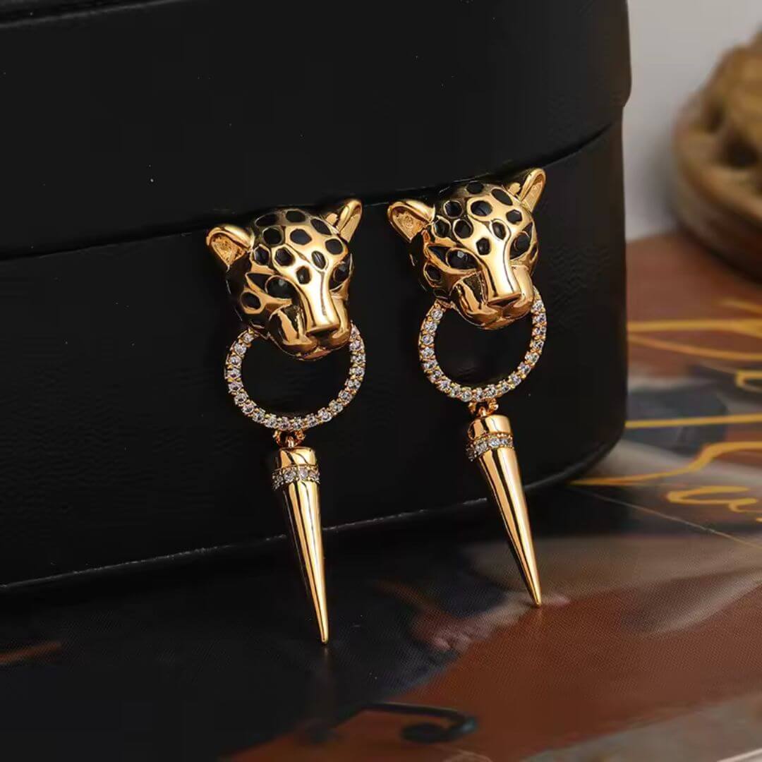 Gold Animal Statement Earrings - Diane Jewelry