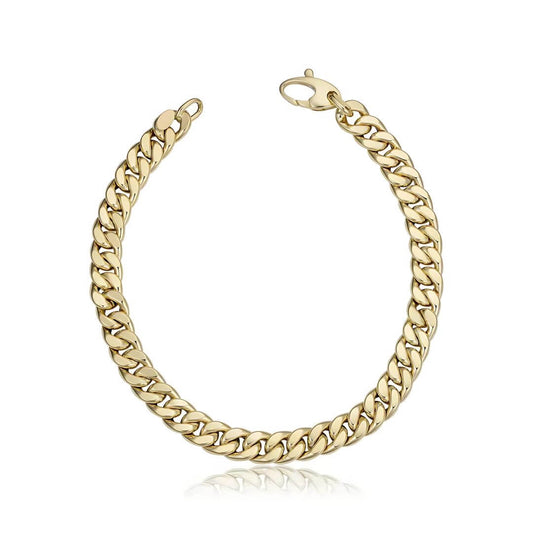 Classic Gold Cuban Link Bracelet - Diane Jewelry