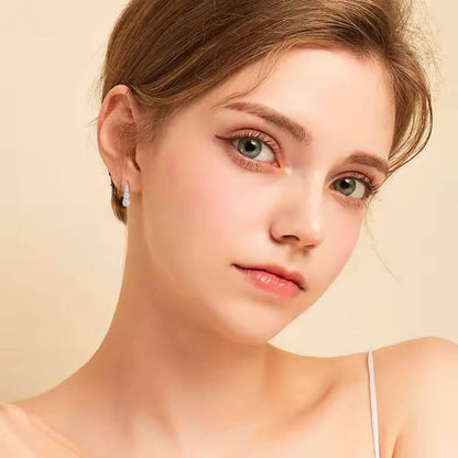 Gold Graduated Crystal Drop Earrings - Diane Jewelry