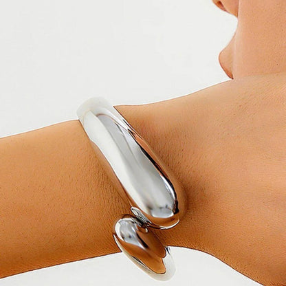 Bold Gold Chunky Cuff Bracelet - Diane Jewelry