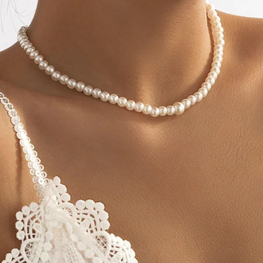 Bridal Pearl Backdrop Lariat Necklace - Diane Jewelry