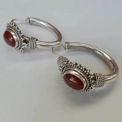 Bali Silver Hoop Earrings - Diane Jewelry