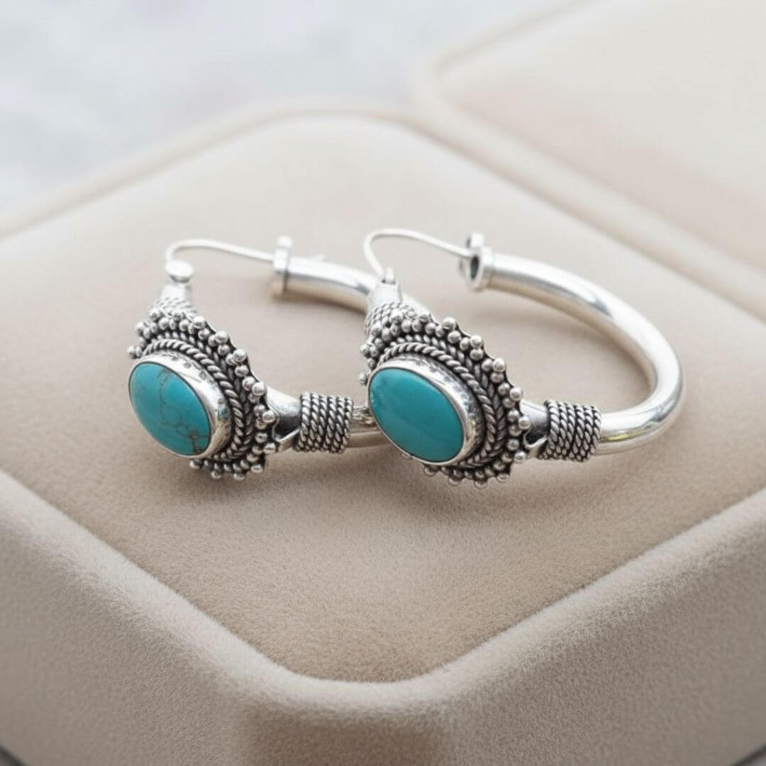 Bali Silver Hoop Earrings Emma & Noah Jewelry