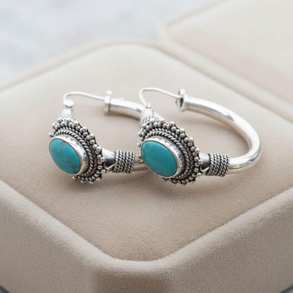 Bali Silver Hoop Earrings Emma & Noah Jewelry