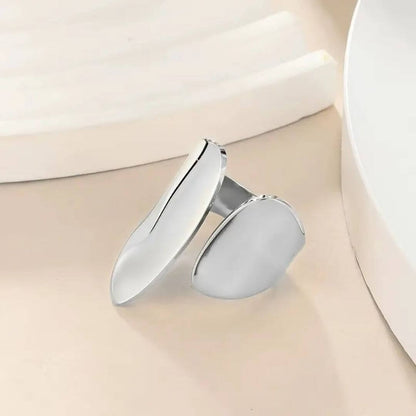 Abstract Silver Statement Fashion Ring - Diane Jewelry