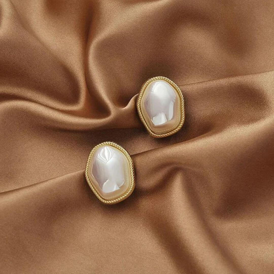 Vintage Pearl Rope Stud Earrings - Diane Jewelry