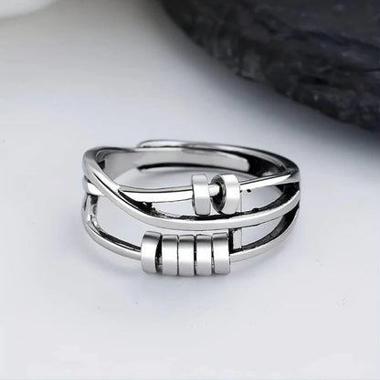 Sterling Silver Modern Stack Ring - Diane Jewelry