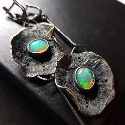 Boho Opal Dangle Earrings - Diane Jewelry