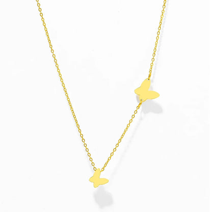 Gold Butterfly Pendant Necklace Women - Diane Jewelry
