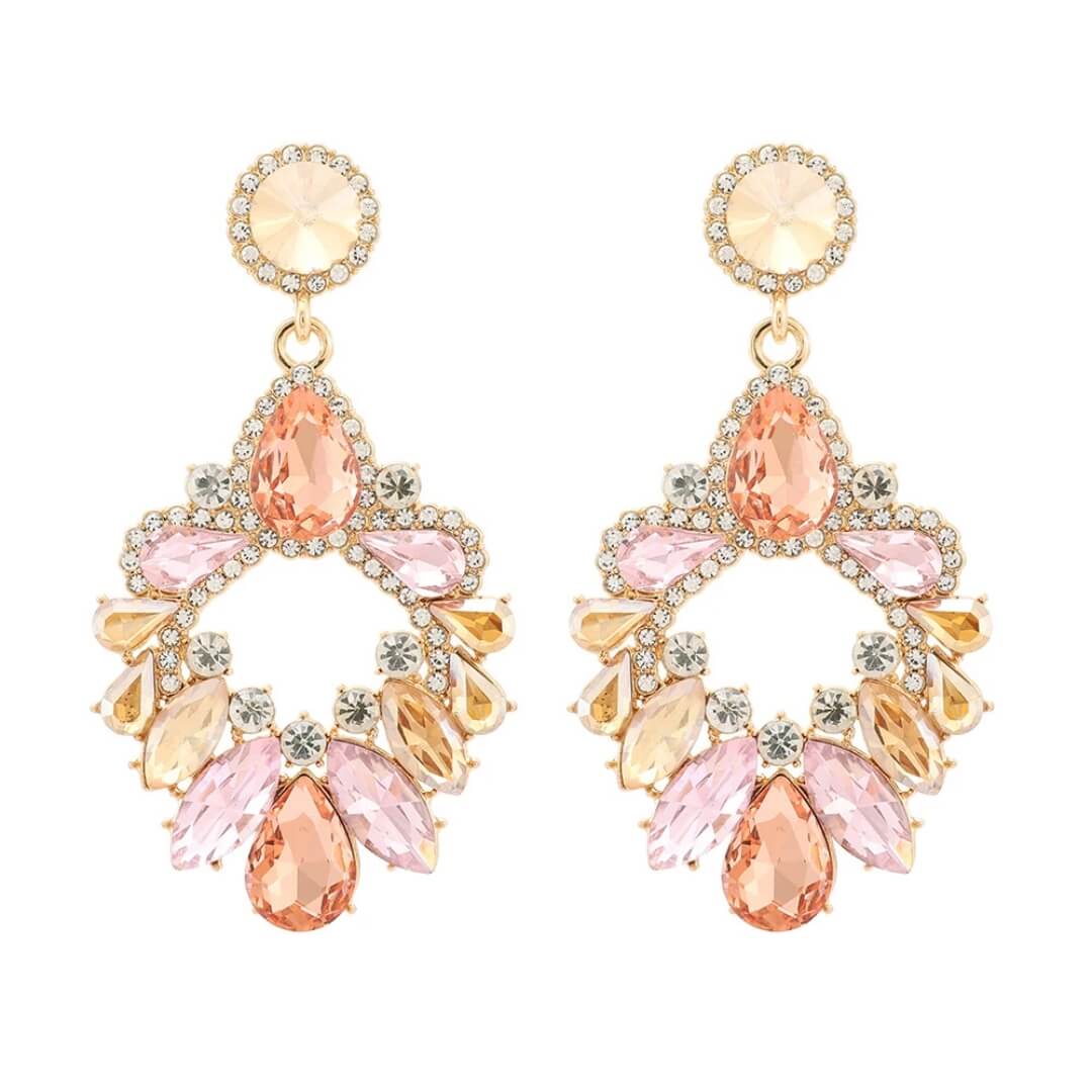 Statement Crystal Drop Earrings - Diane Jewelry