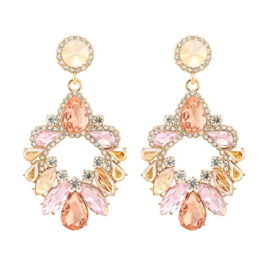 Statement Crystal Drop Earrings - Diane Jewelry