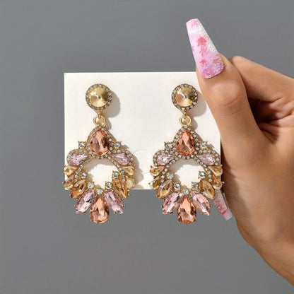 Statement Crystal Drop Earrings - Diane Jewelry