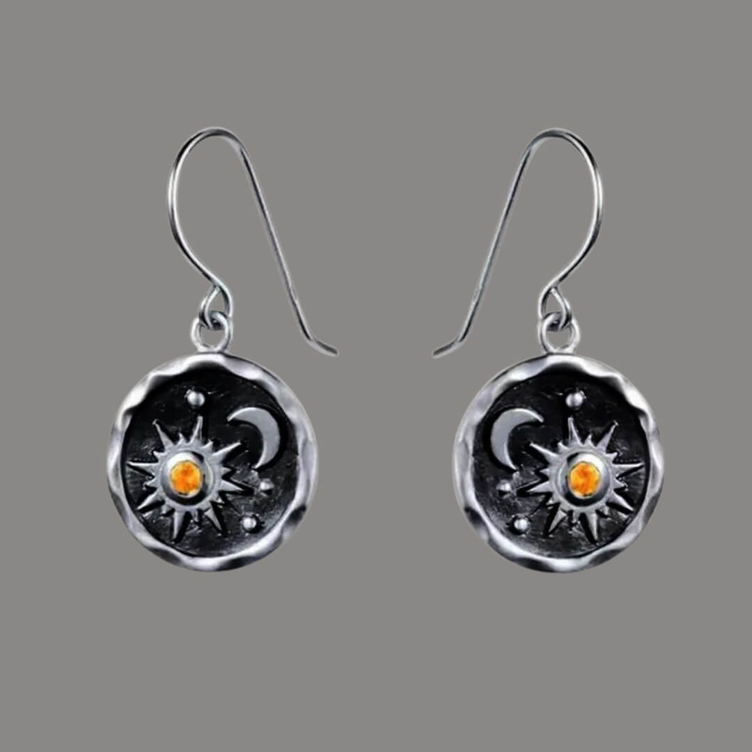 Sun Moon Celestial Earrings - Diane Jewelry