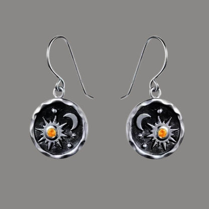 Sun Moon Celestial Earrings - Diane Jewelry