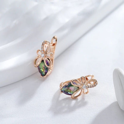 Mystic Topaz Bow Drop Earrings - Diane Jewelry