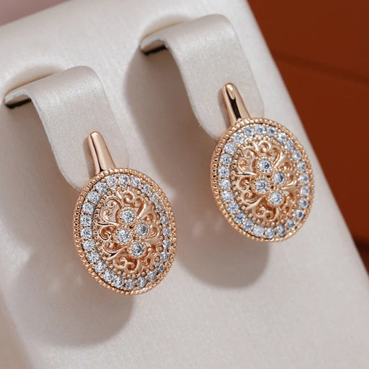 Vintage Gold Crystal Earrings - Diane Jewelry
