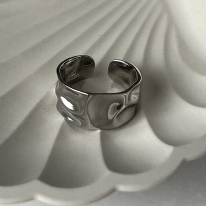 Sterling Silver Geometric Chunky Ring - Diane Jewelry