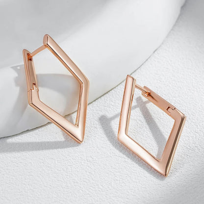 Geometric Gold Statement Drop Earrings - Diane Jewelry