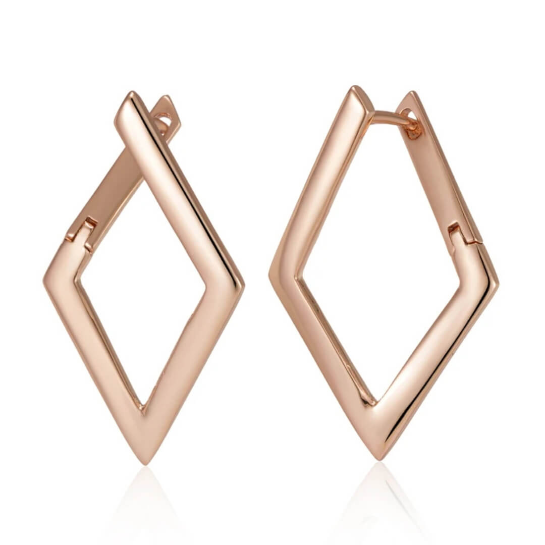 Geometric Gold Statement Drop Earrings - Diane Jewelry
