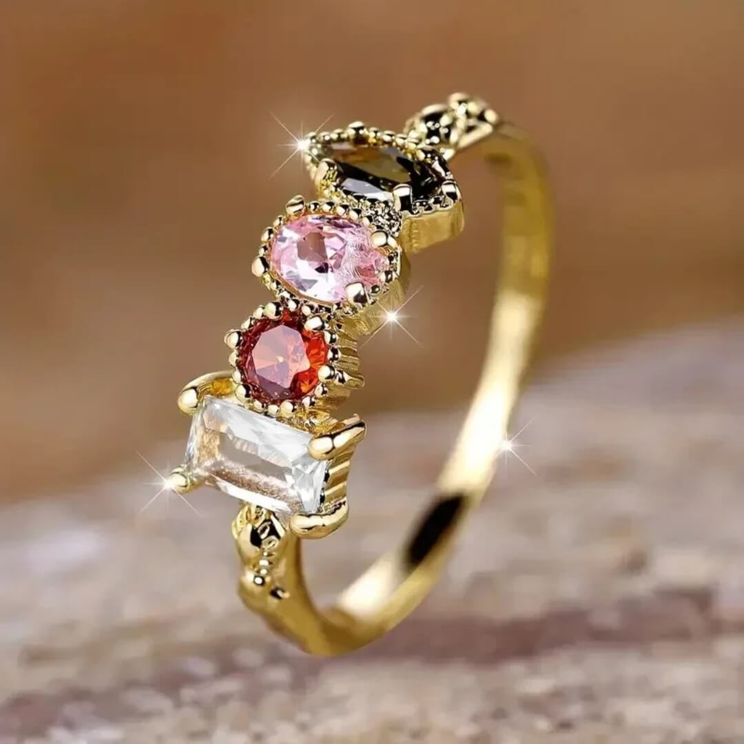 Elegant Four Stone Fashion Ring - Diane Jewelry