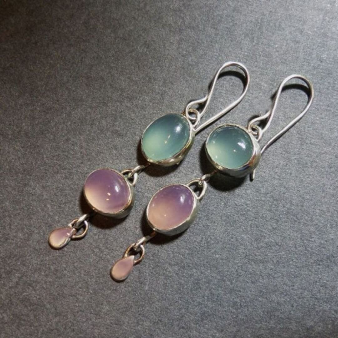 Gradient Drop Gemstone Earrings - Diane Jewelry