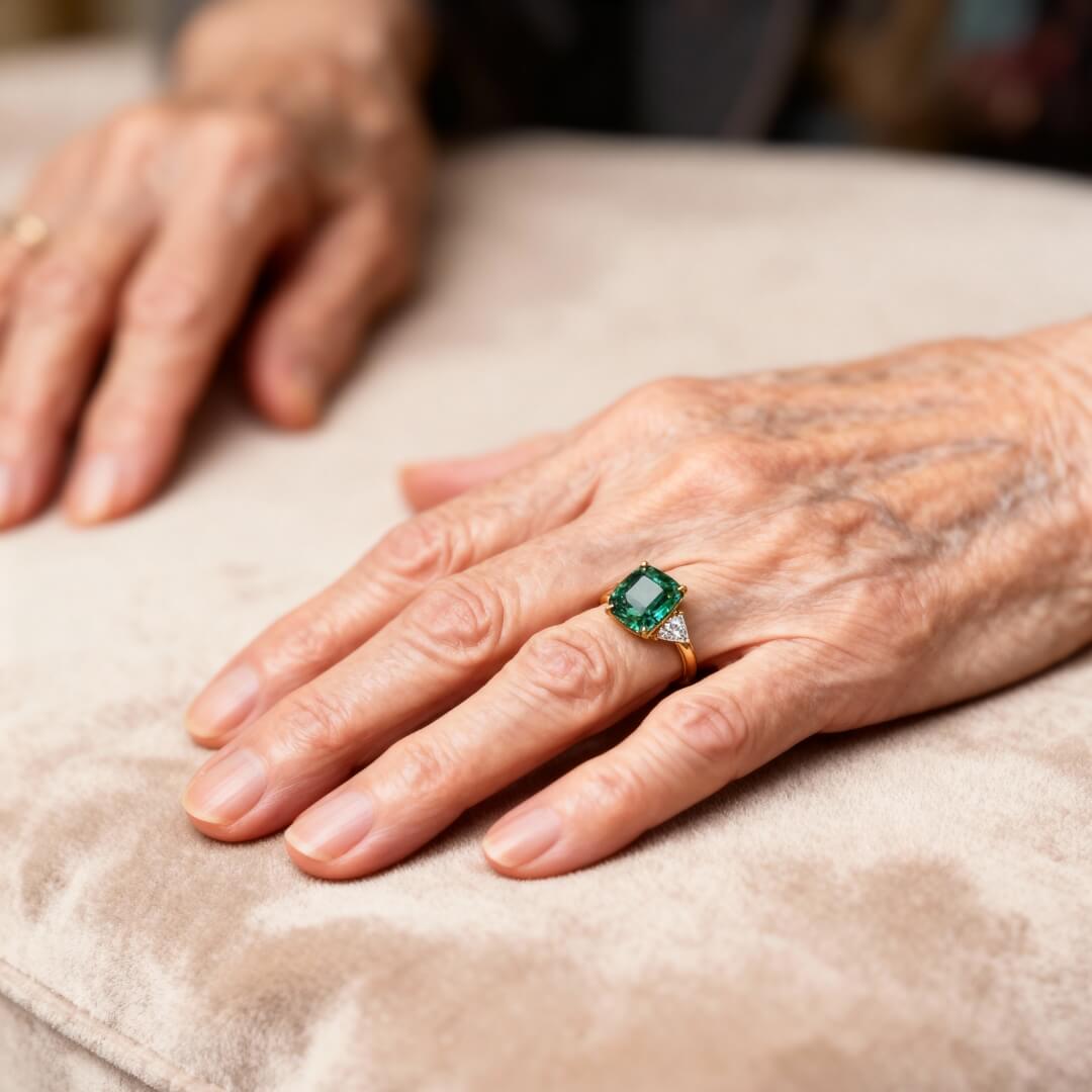Emerald Cut Green Gem Ring Susan Rose Jewelry
