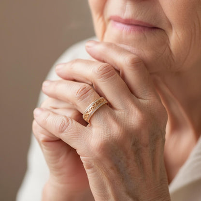 Gold Filigree Eternity Band Ring Susan Rose Jewelry