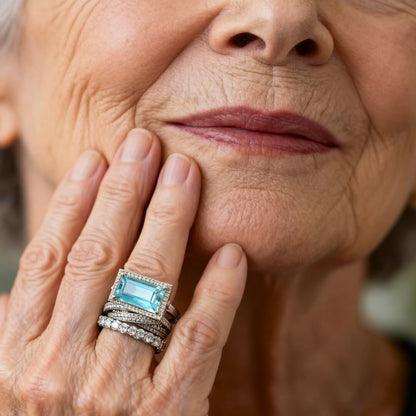 Luxury Baguette Diamond Ring Set Susan Rose Jewelry